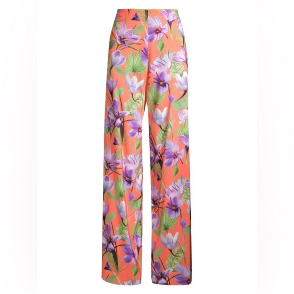 🌺 Alice + Olivia Tropical Floral Wide-Leg Pants 🌺 - Picture 2 of 9